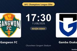 Nhận định Gangwon FC vs Gamba Osaka: đội hình dự kiến