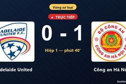 TRỰC TIẾPTrực tiếp Adelaide United vs Công an Hà Nội: Hết hiệp 1, Công an Hà Nội dẫn 1-0