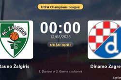 Nhận định Kauno Žalgiris vs Dinamo Zagreb: đội hình dự kiến