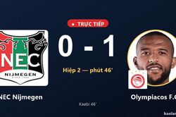 TRỰC TIẾPTrực tiếp NEC Nijmegen vs Olympiacos F.C.: Olympiacos F.C. mở tỷ số