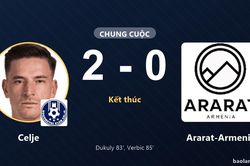 Ghi liền 2 b&agrave;n cuối trận, Celje khiến Ararat-Armenia trắng tay tại Stadion Z'dežele