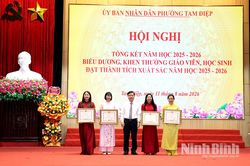 Phường Tam Điệp tổng kết năm học 2025-2026