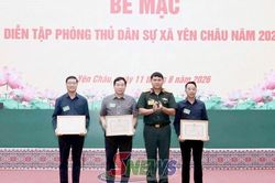 Xã Yên Châu diễn tập phòng thủ dân sự năm 2026