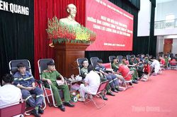 Công an tỉnh phối hợp tổ chức Ngày hội hiến máu tính nguyện