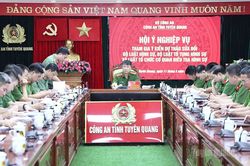 Công an tỉnh Tuyên Quang đóng góp ý kiến xây dựng 3 dự án luật