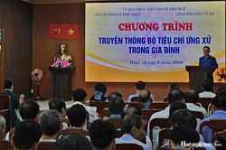 Truyền thông Bộ tiêu chí ứng xử trong gia đình tại phường Vỹ Dạ