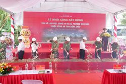Đồng Tháp: Khởi công xây dựng trụ sở công an tại 5 xã, phường biên giới