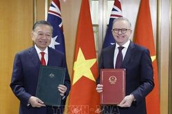 Tổng Bí thư, Chủ tịch nước Tô Lâm chứng kiến trao các văn kiện hợp tác giữa Việt Nam và Australia