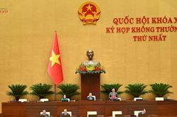 Một số hình ảnh ngày làm việc thứ 9, Kỳ họp không thường lệ thứ Nhất, Quốc hội khóa XVI