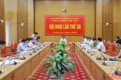 Hội nghị Ban Thường vụ Tỉnh ủy lần thứ 36