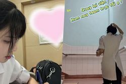 Nữ sinh viên Y khoa gây chú ý với nhan sắc xinh đẹp khi ngồi ngủ gật trên hành lang bệnh viện, hóa ra là vợ cầu thủ nổi tiếng