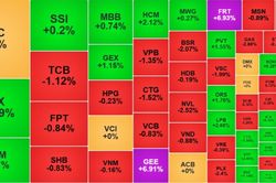 Chứng kho&aacute;n 11/8: VN-Index l&ugrave;i 3,36 điểm, d&ograve;ng tiền dồn sang nh&oacute;m c&ocirc;ng nghệ
