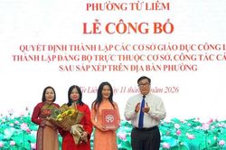 Phường Từ Liêm hoàn tất sắp xếp trường công lập, nâng tầm chất lượng giáo dục