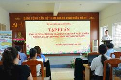 Xã Sơn Đồng thúc đẩy chuyển đổi số, nâng cao chất lượng giáo dục