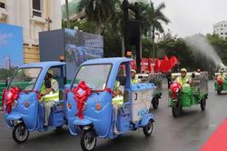 Đề xuất thí điểm sử dụng xe 3 bánh chạy điện để thu gom, vận chuyển rác, hàng hóa và PCCC