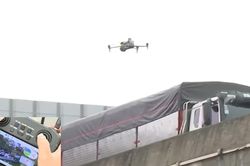 Một buổi tuần tra bằng UAV kiểm soát An ninh trật tự đường phố của CATP Hà Nội