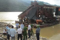 Kiểm tra, phát hiện khai thác cát ngoài vị trí được cấp phép tại Sơn La