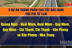 [Video] 5 cao tốc từ Quảng Ngãi đến Nha Trang thu phí từ 14/8