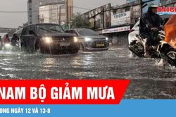 Nam bộ giảm mưa trong ngày 12 và 13-8