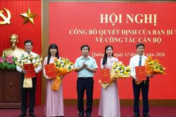 Công bố quyết định của Ban Bí thư Trung ương Đảng về công tác cán bộ