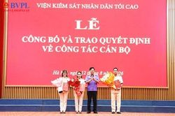 Công bố, trao Quyết định của Viện trưởng VKSND tối cao về công tác cán bộ