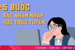 [Infographic] 5 bước xác nhận nhập học trực tuyến trên hệ thống của Bộ GD&ĐT