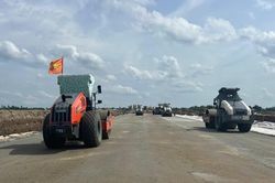 Thiếu nguồn vật liệu, dự án cao tốc Ninh Bình-Hải Phòng có tiến độ rất chậm