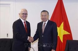 Tổng Bí thư, Chủ tịch nước Tô Lâm tiếp nguyên Thủ tướng Australia Malcolm Turnbull AC