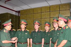 Chủ nhiệm Tổng cục Hậu cần - Kỹ thuật kiểm tra kết quả thực hiện nhiệm vụ tại Kho Kỹ thuật K54