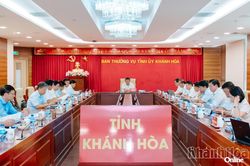 Ban Thường vụ Tỉnh ủy Khánh Hòa cho ý kiến đối với nhiều nội dung quan trọng