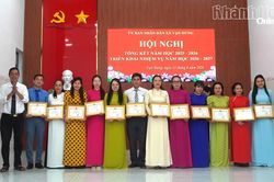 Xã Vạn Hưng tổng kết năm học 2025 - 2026