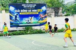 8 đội bóng tranh tài tại Giải bóng đá mini U13 xã Khánh Sơn năm 2026