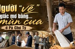 Người “vẽ” giấc mơ bằng… mùn cưa ở Pả Chư Tỷ