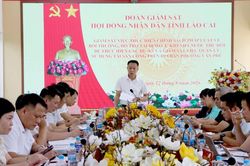 Đoàn giám sát của HĐND tỉnh giám sát việc bồi thường, tái định cư và quản lý tài sản công tại phường Văn Phú