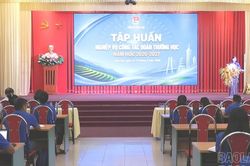Tập huấn nâng cao nghiệp vụ công tác Đoàn trường học cho gần 250 học viên