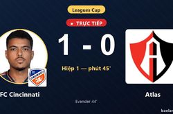 TRỰC TIẾPTrực tiếp FC Cincinnati vs Atlas: Hiệp 2 bắt đầu, FC Cincinnati dẫn 1-0