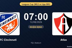Nhận định FC Cincinnati vs Atlas: đội h&igrave;nh dự kiến