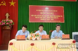 Đại biểu HĐND tỉnh tiếp xúc cử tri sau kỳ họp thứ 4, HĐND tỉnh khóa IX