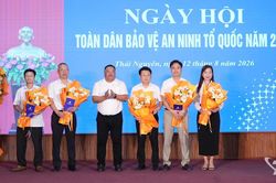 Công ty Điện lực Thái Nguyên tổ chức điểm Ngày hội Toàn dân bảo vệ an ninh Tổ quốc năm 2026