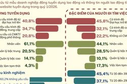 Lao động từ 30-39 tuổi chiếm 45,4% tổng số người tìm việc