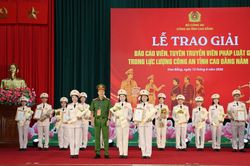 Hội thi báo cáo viên, tuyên truyền viên pháp luật giỏi trong lực lượng Công an tỉnh