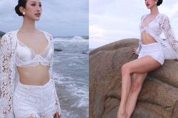 Mỹ nhân Ninh Bình cao 1m75 đẹp như hoa hậu khoe vòng eo con kiến sau sinh, bộ bikini nào cũng đẹp mê mẩn