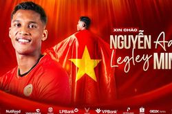 Trung vệ Nguyễn Adou Legley Minh chính thức có quốc tịch Việt Nam