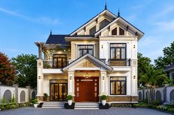 Chi phí xây nhà mái Thái 2 tầng 60m² khoảng bao nhiêu?
