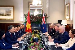 Tổng Bí thư, Chủ tịch nước Tô Lâm hội đàm với Thủ tướng New Zealand