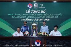 10 đội tranh tài tại Giải bóng đá vô địch U16 quốc gia 2026