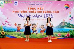 Thiếu nhi vui h&egrave;, thỏa sức s&aacute;ng tạo tại thư viện Quảng Ng&atilde;i