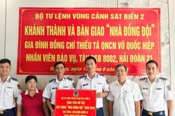 Bộ Tư lệnh Vùng Cảnh sát biển 2 khánh thành, bàn giao 'Nhà đồng đội'