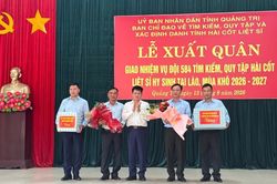 Quảng Trị: Xuất quân tìm kiếm, quy tập hài cốt liệt sĩ hy sinh tại Lào mùa khô 2026-2027