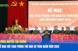 Đại tướng Nguyễn Tân Cương dự bế mạc Hội thao Phòng thủ dân sự toàn quân năm 2026
